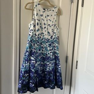 Maggy London Fit and Flare Dress SZ 14